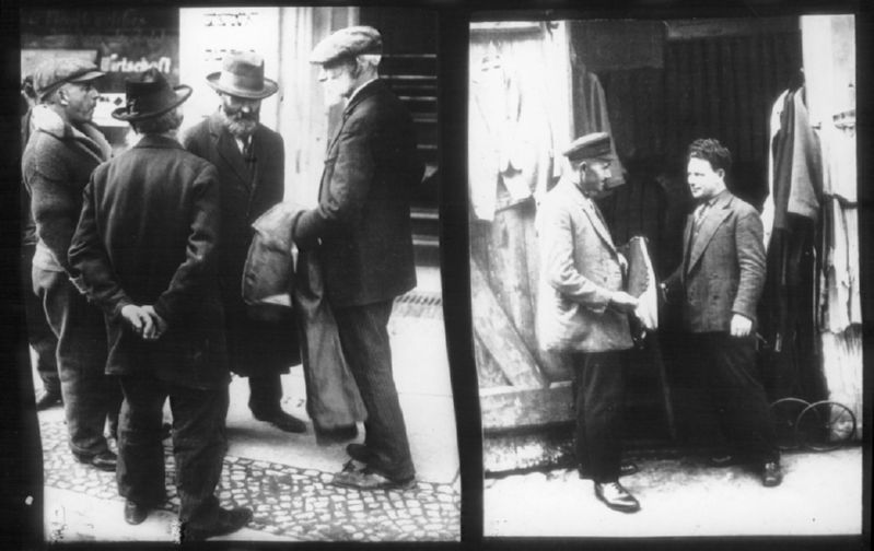 scenes of Jews in the Berlin Jewish quarter